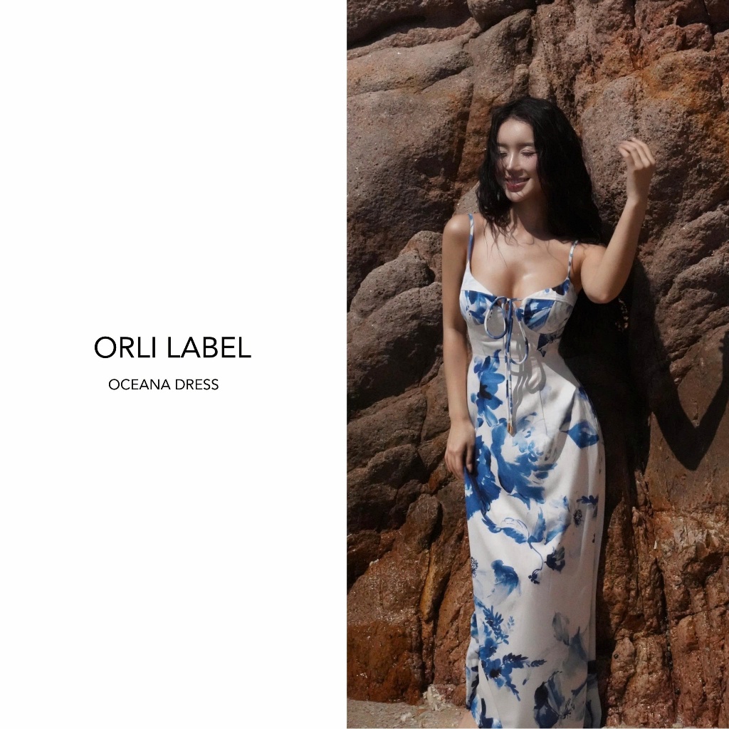 Oceanna Dress | Orli Label | Đầm 2 dây cúp ngực hoa