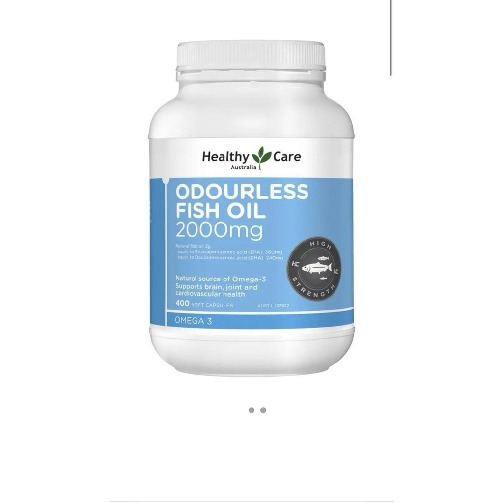 Viên dầu cá Healthy Care Odourless Fish Oil 2000mg