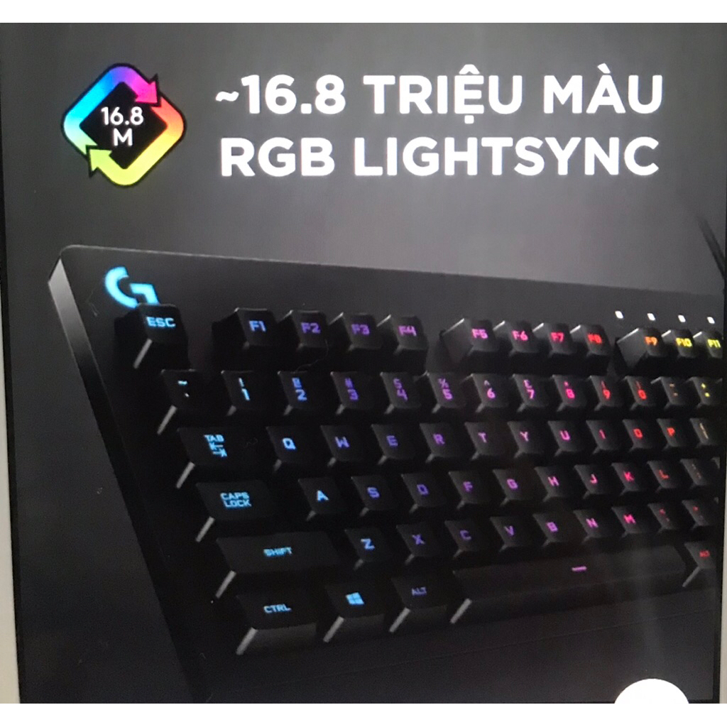 Bàn Phím gaming có dây Logitech G213 prodigy-rgb chống tràn bền bỉ