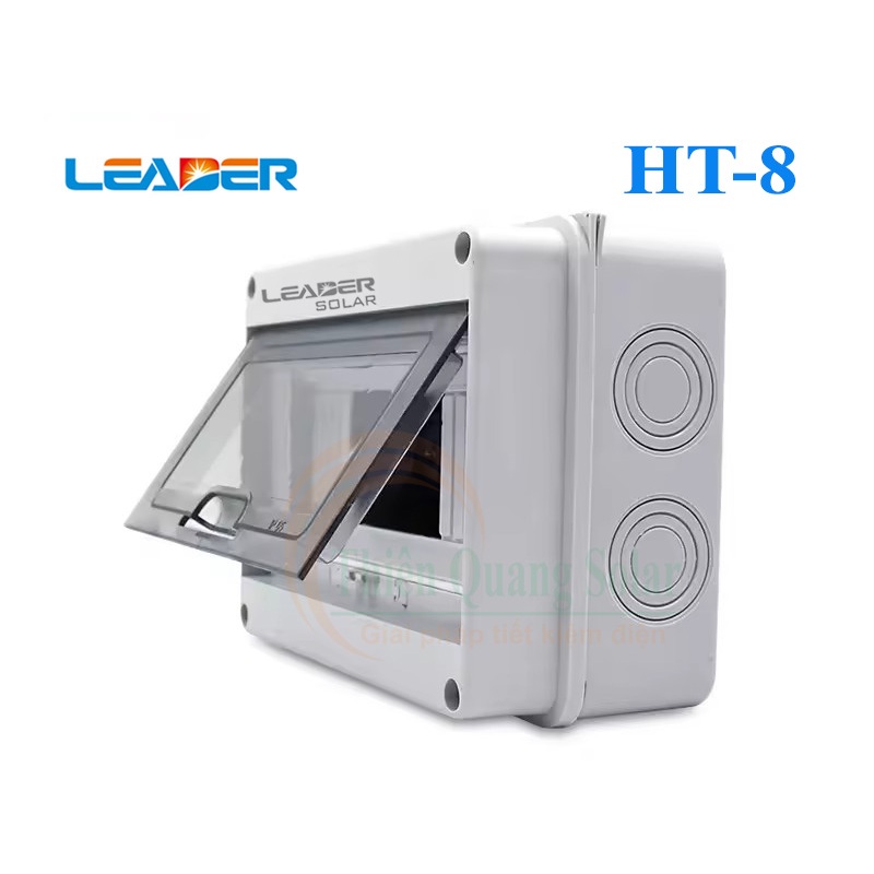 Vỏ tủ điện bằng nhựa IP65 8 Module, mã sản phẩm: HT-8,hiệu: LEADER.