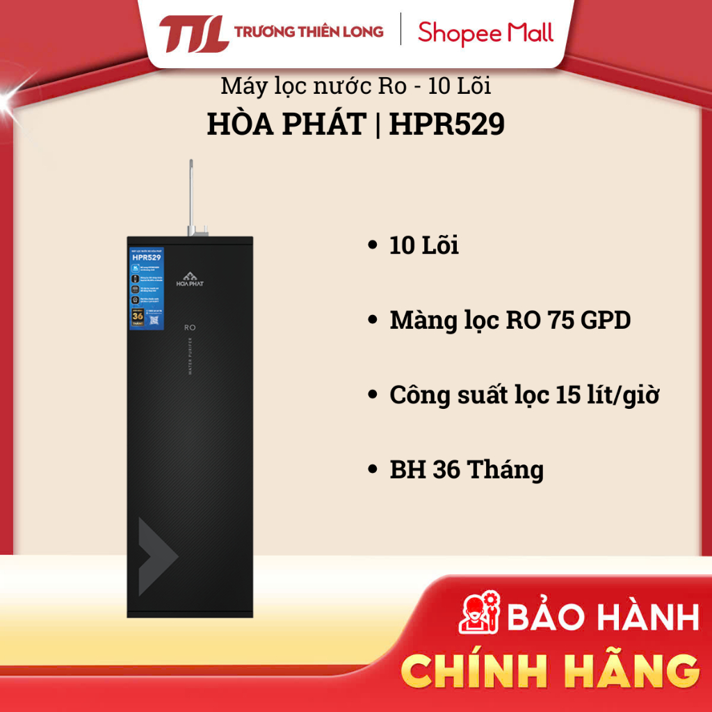 HPR529 - Máy Lọc Nước RO Tủ Đứng Hòa Phát HPR529 - 10 Lõi [TOÀN QUỐC]