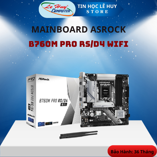 Mainboard Asrock B760M PRO RS/D4 WIFI - Hàng Chính Hãng