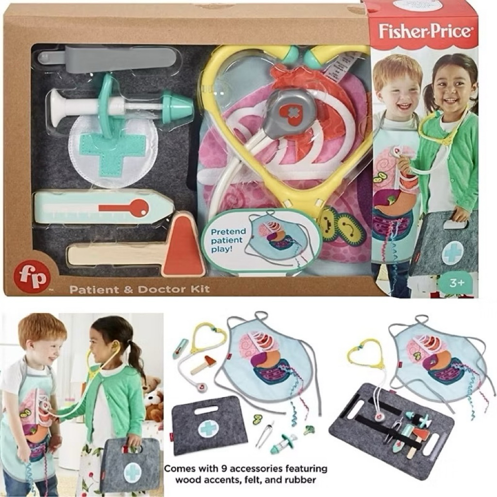[NEW]🪭🍭FISHER PRICE BỘ TÚI ĐỒ CHƠI BÁC SĨ