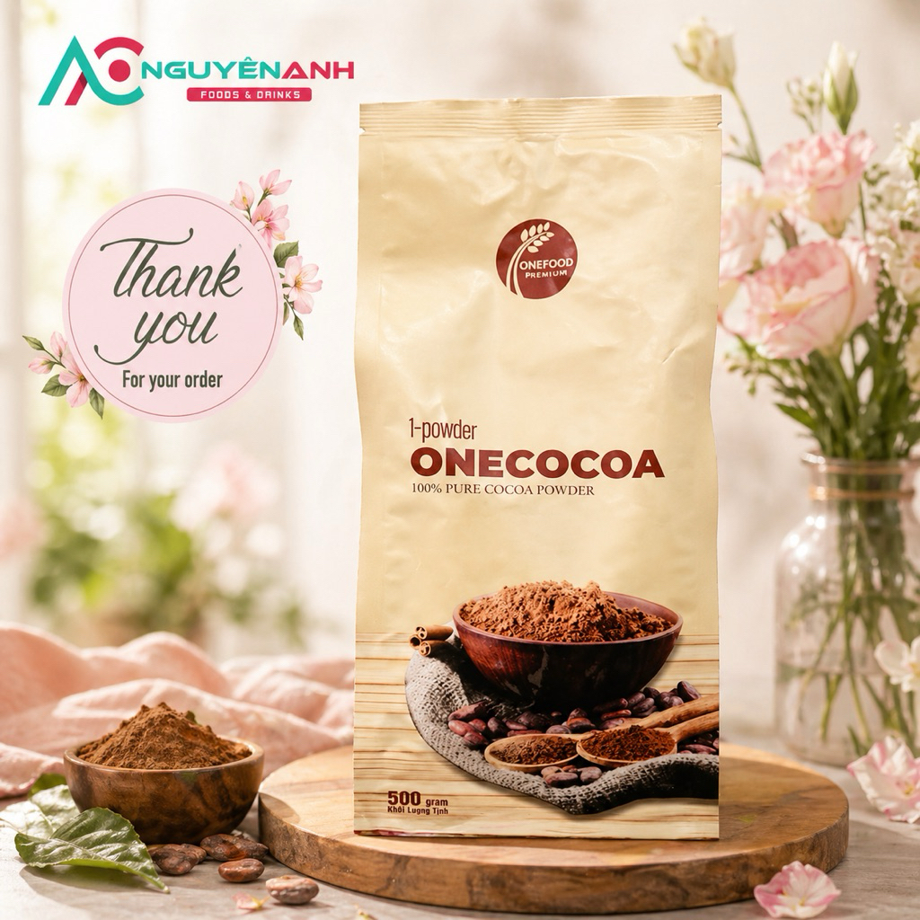Bột Cacao nguyên chất (Cacao Powder) - Túi 500gr