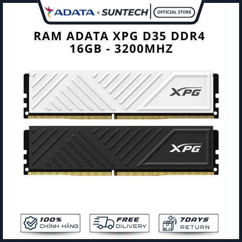 RAM XPG GAMMIX D35 DDR4 16GB - 3200MHZ, Tương Thích Hoàn Hảo Cho Mọi Cấu Hình
