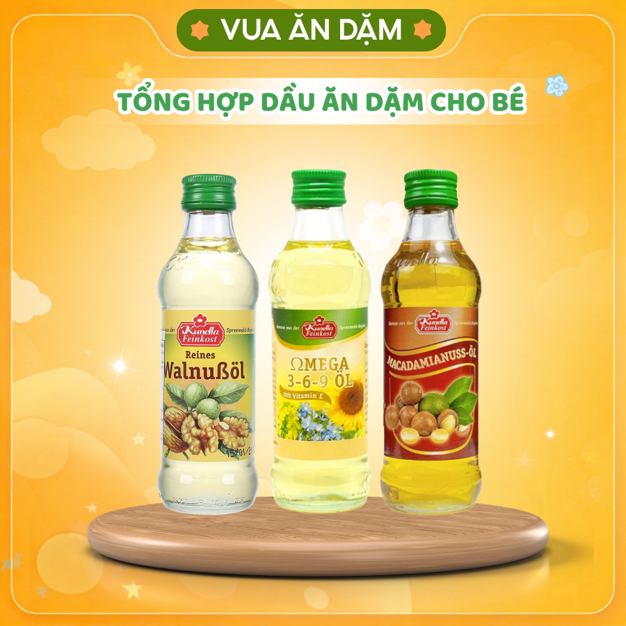(Date 03/2027) Dầu Omega 369 | Dầu hạt Macca | Dầu óc chó Reines Walnubol Đức 100ml cho bé ăn dặm
