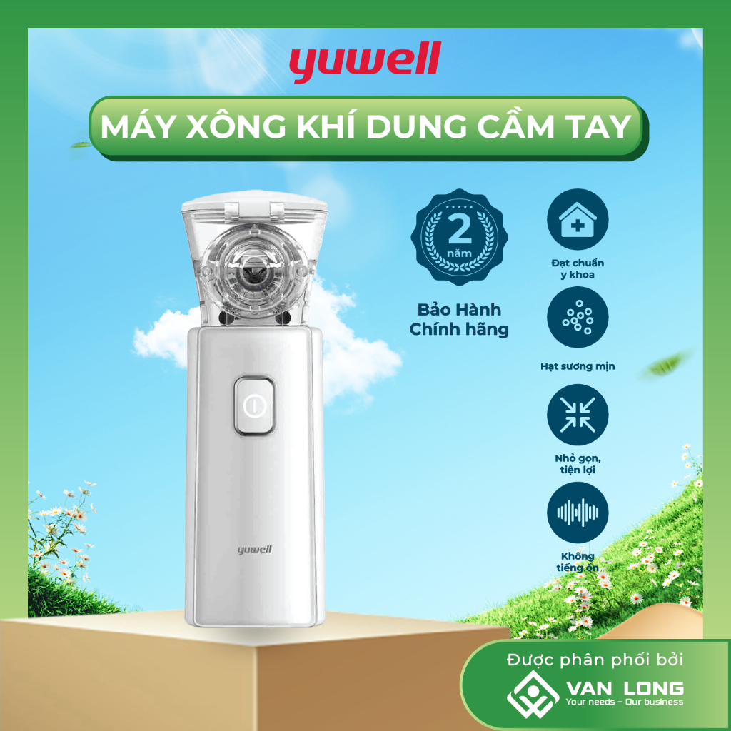 Máy xông khí dung mũi họng cầm tay Yuwell M103 - Bảo hành chính hãng 24 tháng