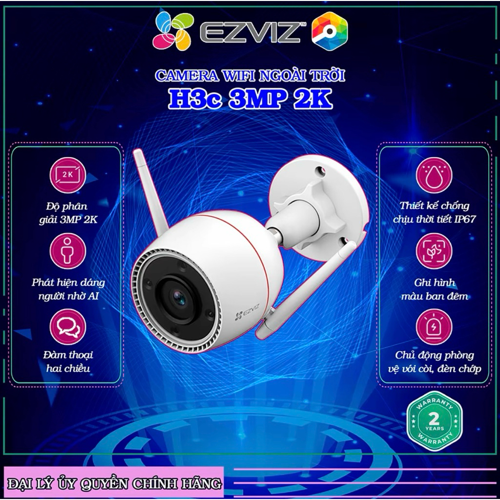 Camera Ezviz H3c 3mp 2k