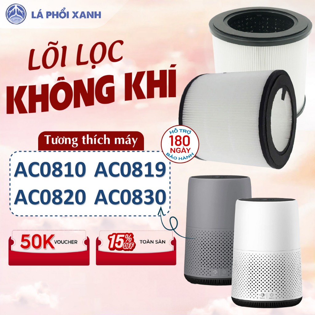 Lõi lọc LAPHOIXANH thay cho máy lọc AC0820 | AC0819 | AC0830 | AC0810 - Bộ lọc không khí FY0194