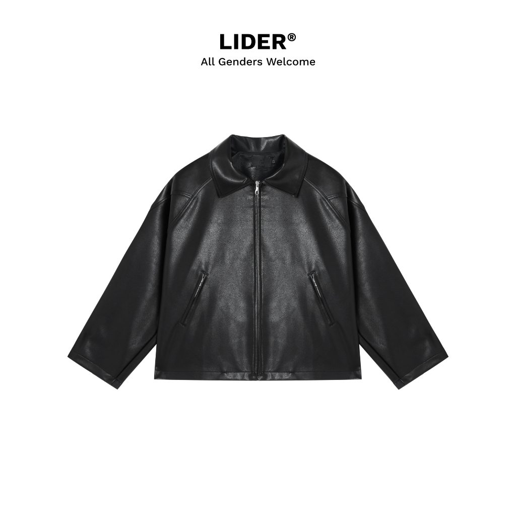 Áo Khoác Da Bomber Unisex LIDER LINGER LEATHER JACKET