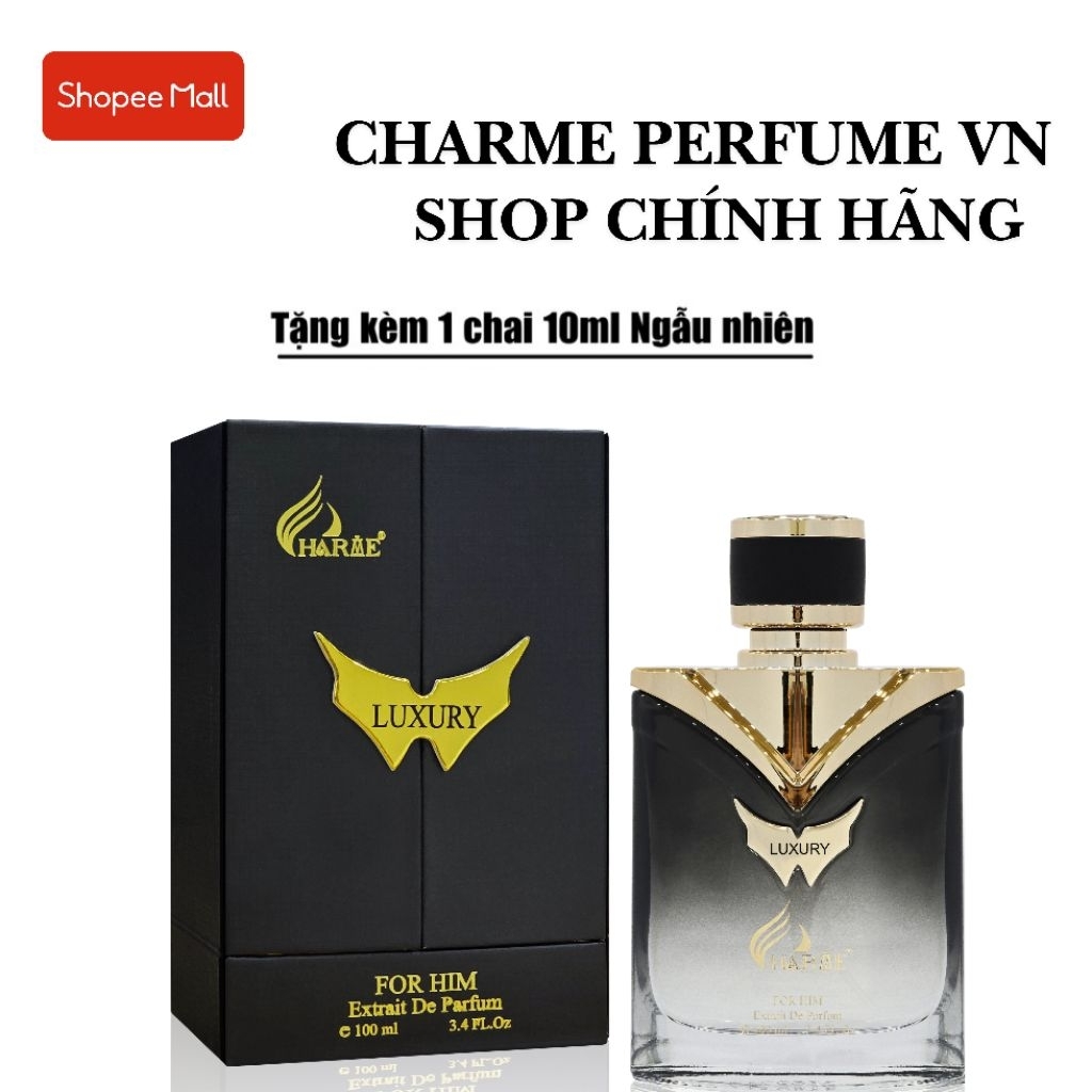[ TẶNG 10ML ] NƯỚC HOA CHARME LUXURY 100ML MẪU MỚI 2024 - NƯỚC HOA CHARME PERFUME CHÍNH HÃNG