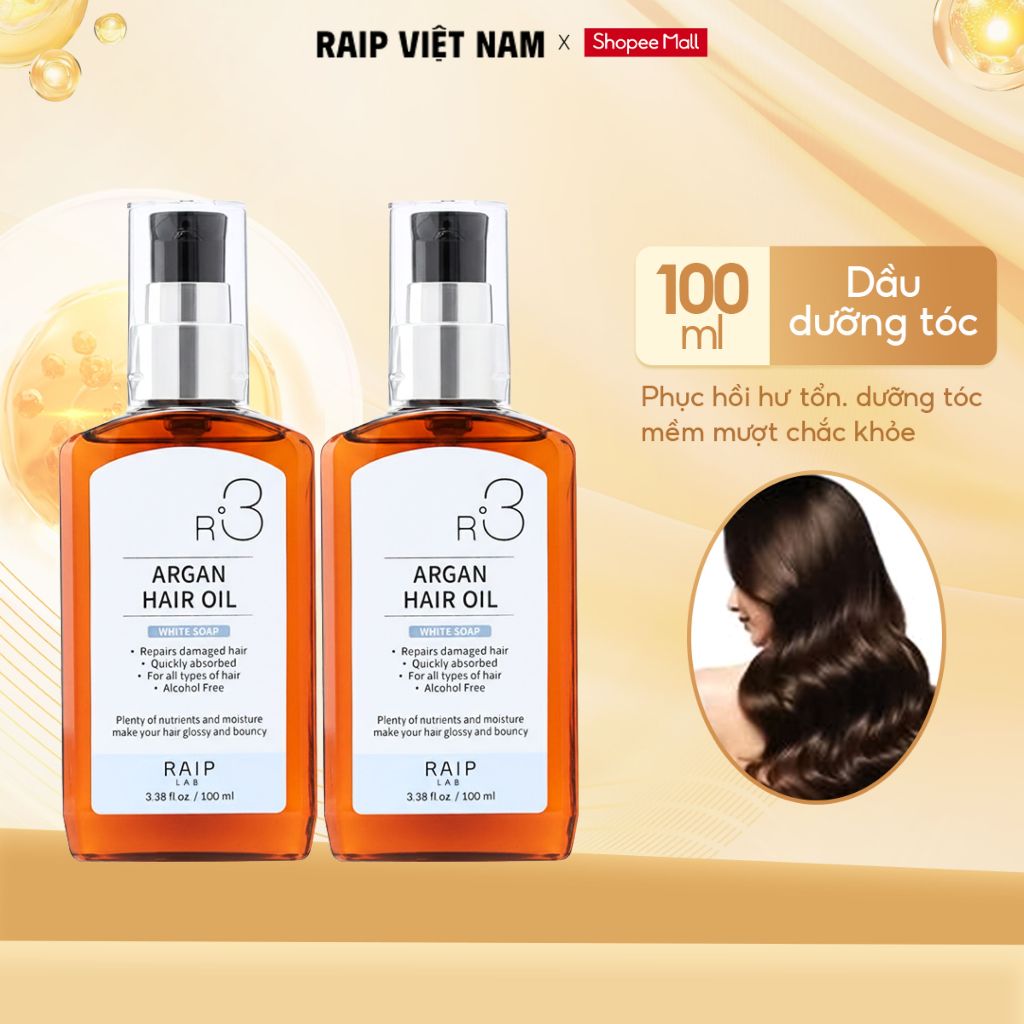 Tinh dầu dưỡng tóc RAIPLAB R3 Argan Hàn Quốc hương WHITE SOAP thư giãn thoải mái 100ml | BigBuy360 - bigbuy360.vn