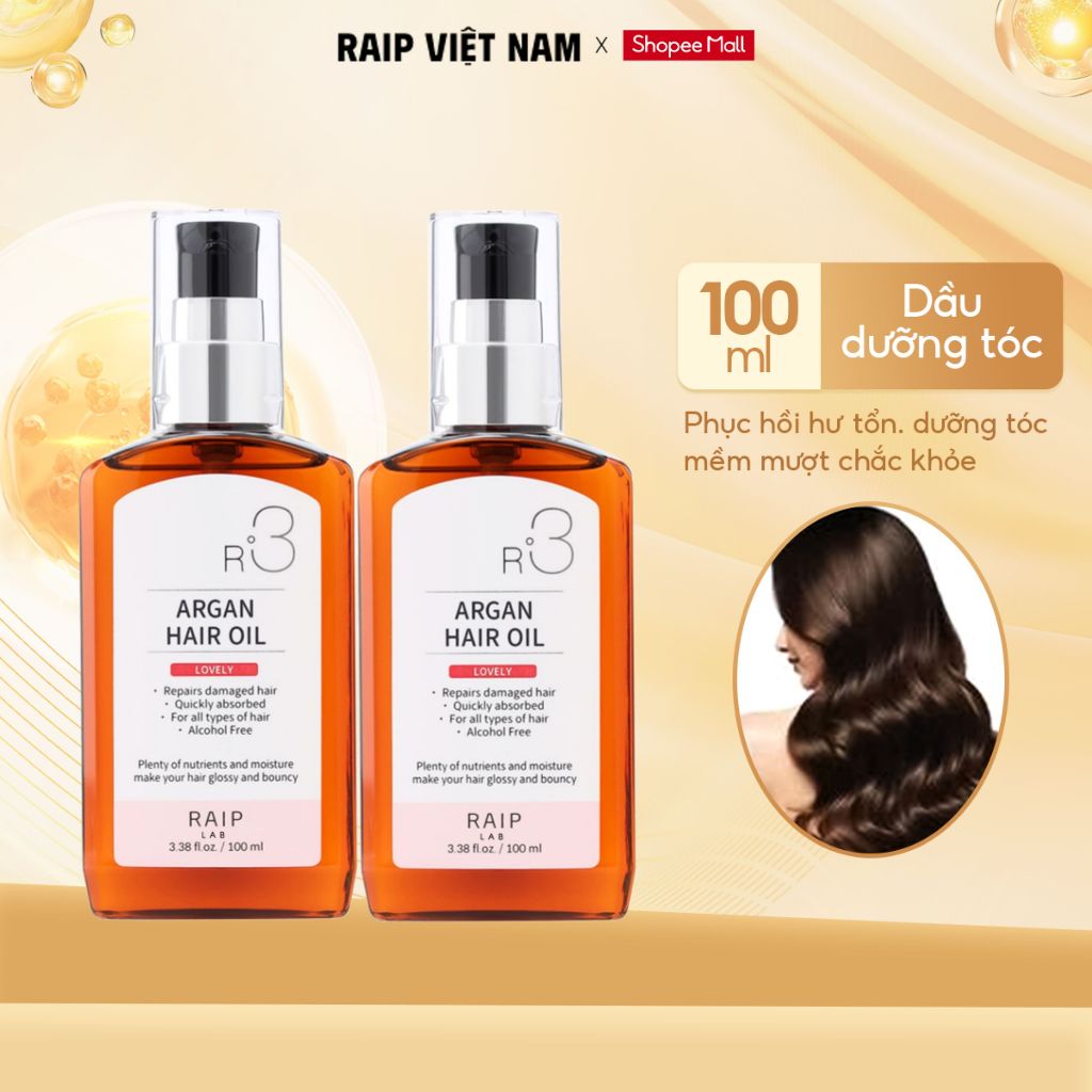 Tinh dầu dưỡng tóc RAIPLAB R3 Argan Hàn Quốc hương Lovely ngọt ngào nữ tính cho mái tóc mềm óng mượt 100ml | BigBuy360 - bigbuy360.vn