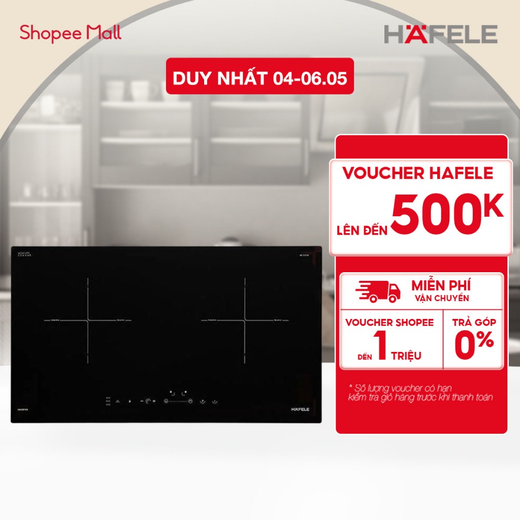 Bếp âm từ đôi Hafele HC-I2712A (536.61.716) 71.5cm