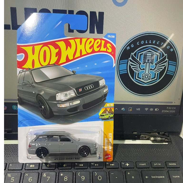 xe đồ chơi mô hình hotwheels basic 2026 case J: 94 Audi Avant RS2