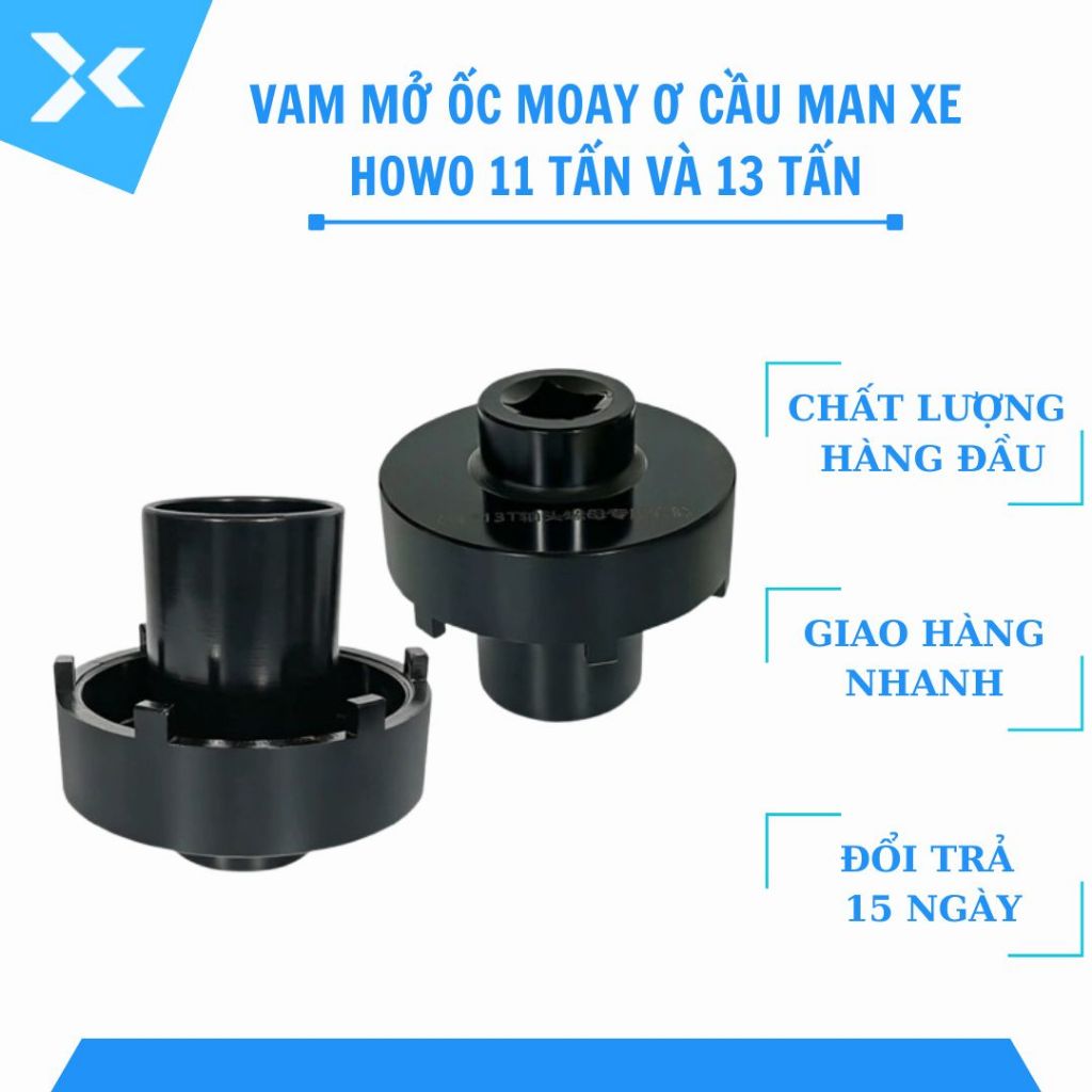 Vam mở ốc moay ơ cầu man xe Howo 11 tấn và 13 tấn, vam mở ốc moay ơ cầu man hổ vồ
