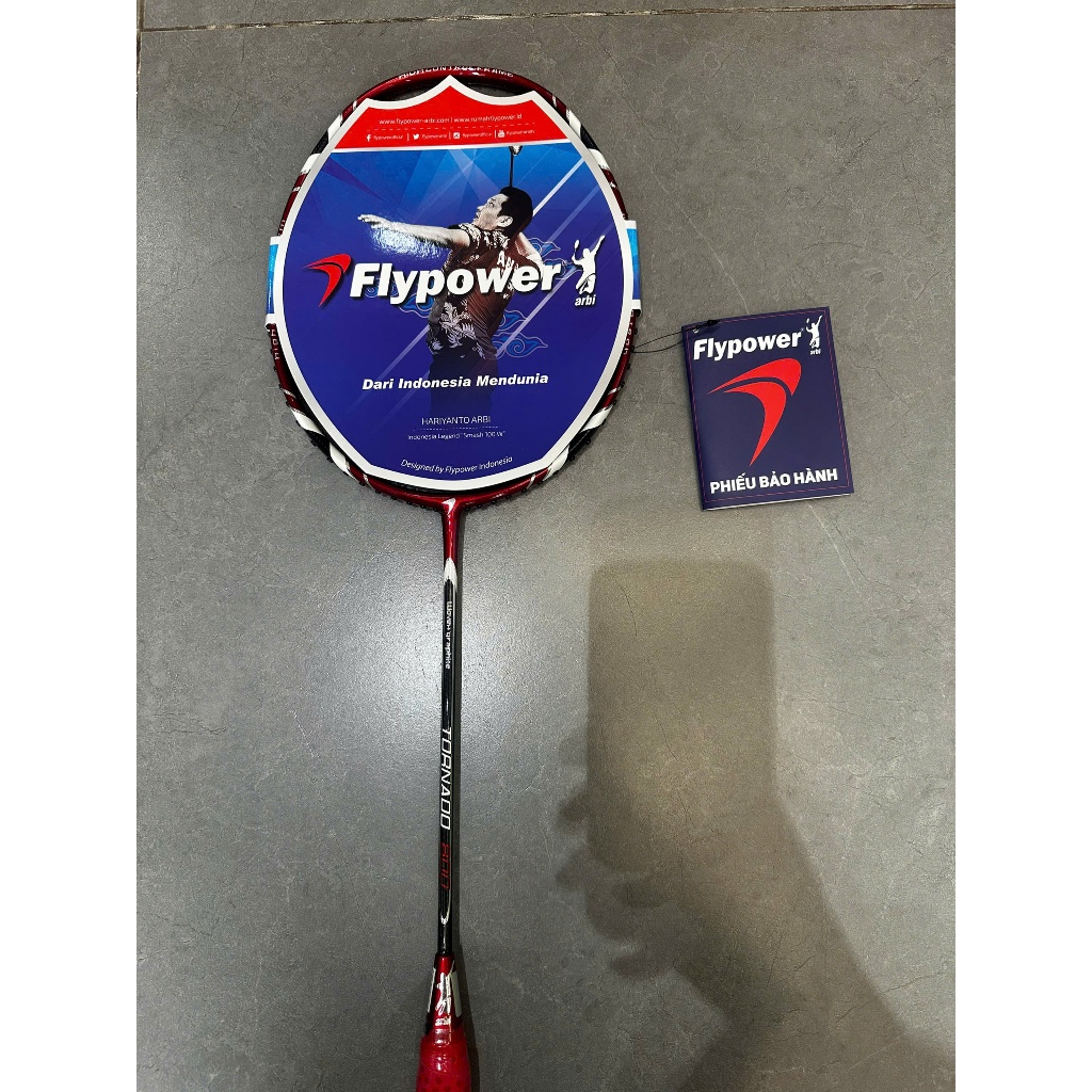 Vợt cầu lông Flypower Tornado 800 chính hãng, tặng kèm cuốn cán và bao nhung (vợt chưa gồm cước)