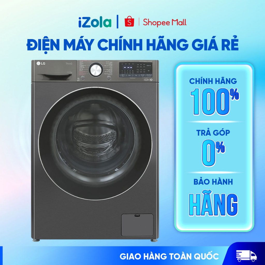FV1411D4B - Máy giặt sấy LG Inverter giặt 11 kg - sấy 7 kg FV1411D4B - Hàng chính hãng
