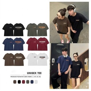 Áo phông nữ tay lỡ unisex HYSTERCIAL, Áo thun nam nữ form rộng mặc cặp, nhóm phong cách ulzzang
