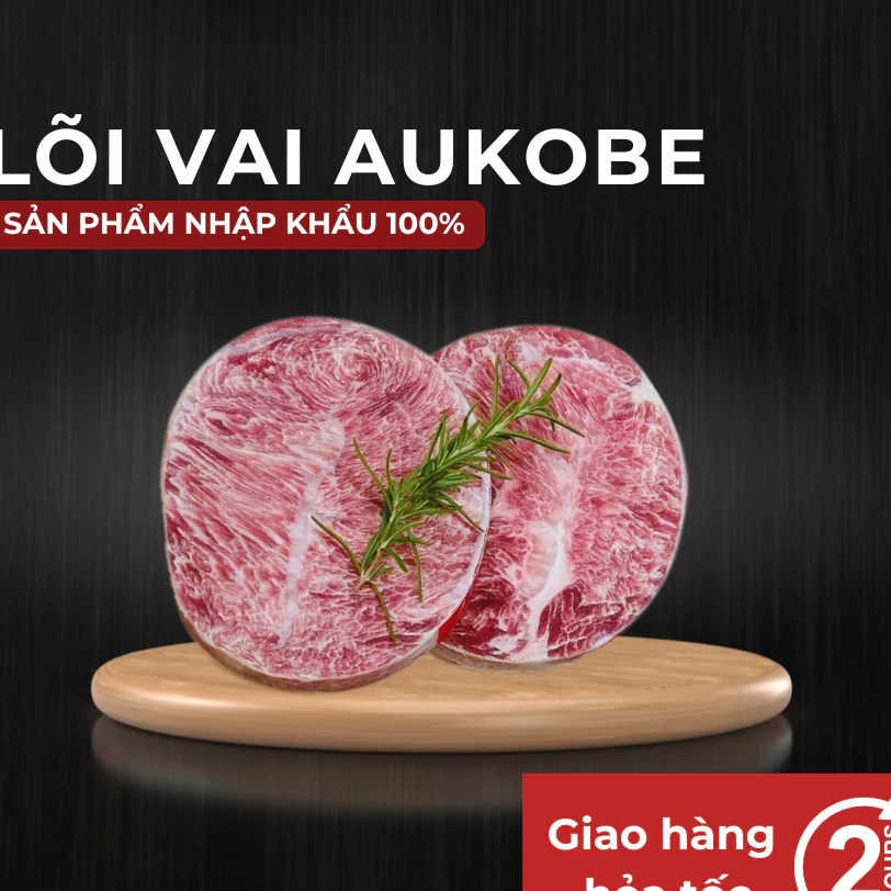[Laifarm] (HỎA TỐC) Lõi vai bò Aukobe - 500gr