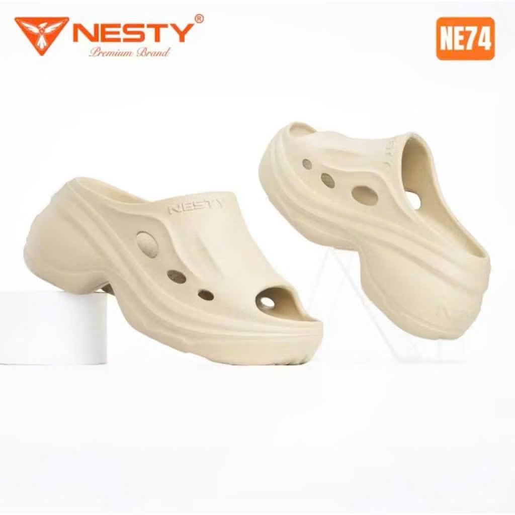 [NE74] DÉP QUAI NGANG NESTY ĐẾ ĐỘN 9CM, CHẤT LIỆU EVA NHẸ, ÊM, KHÔNG THẤM NƯỚC NE74