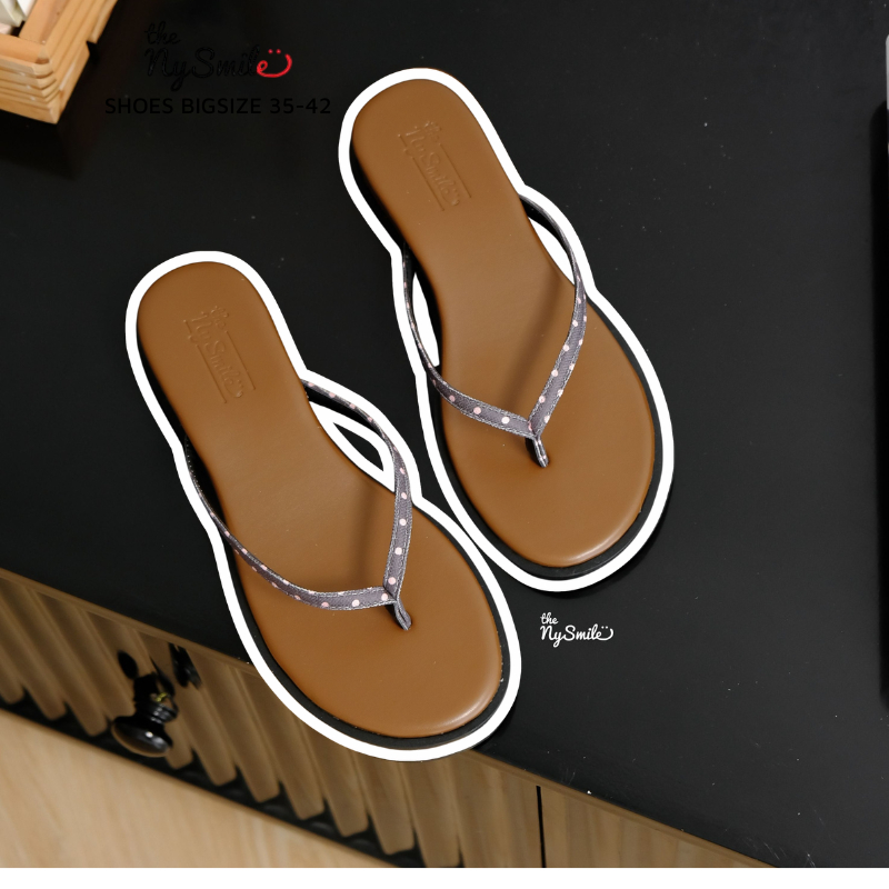 DÉP BỆT BIGSIZE (35-42) dép mùa hè kẹp ngón mang đi biển , đi chơi du lịch cao 2p  - The Nysmile - J