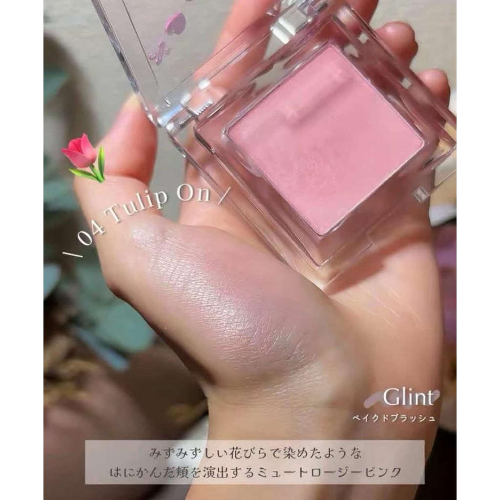 Phấn má hồng Glint 2.4g đa năng dạng nén mịn màng, mỏng nhẹ màu 04