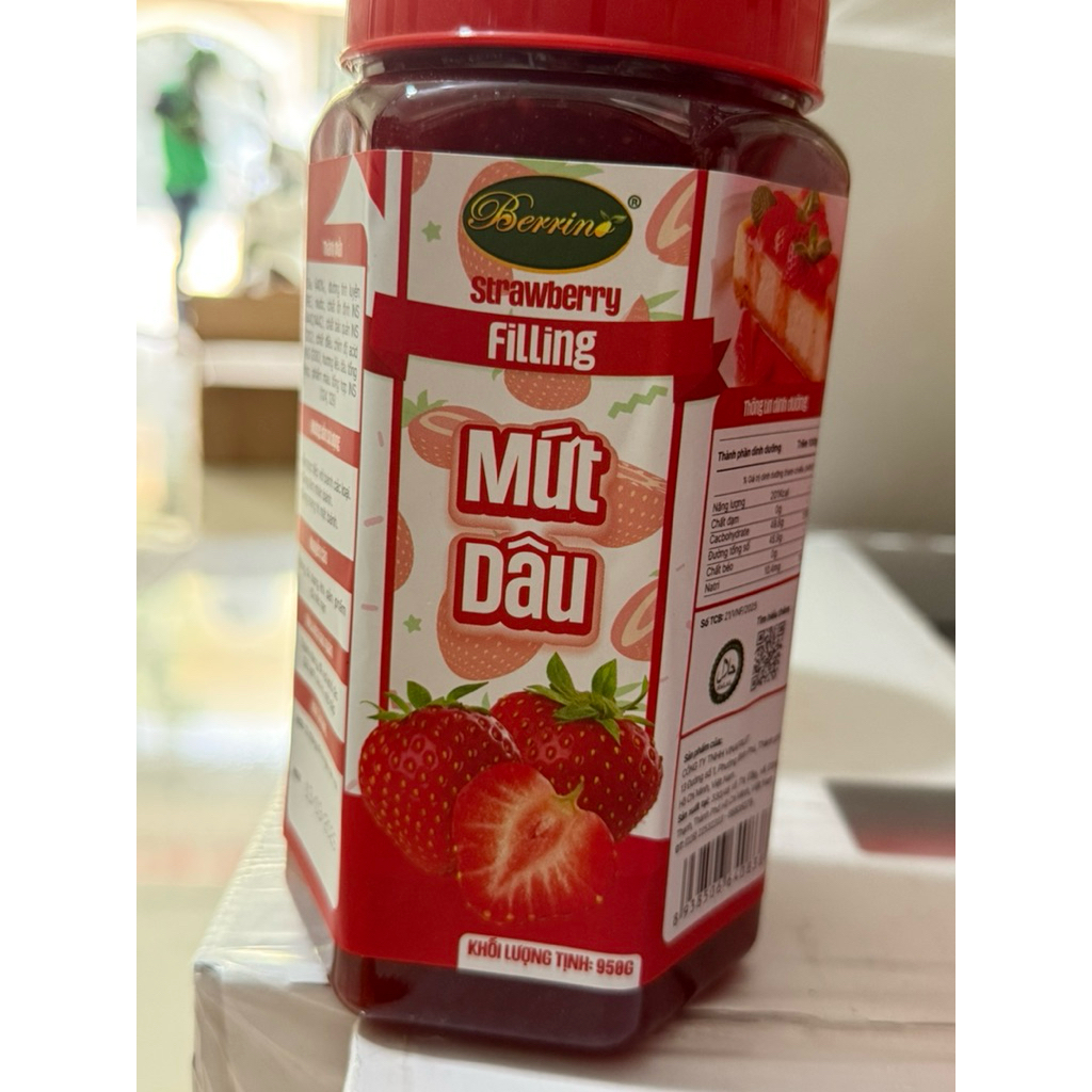 Mứt nhân bánh vị dâu berino 950g