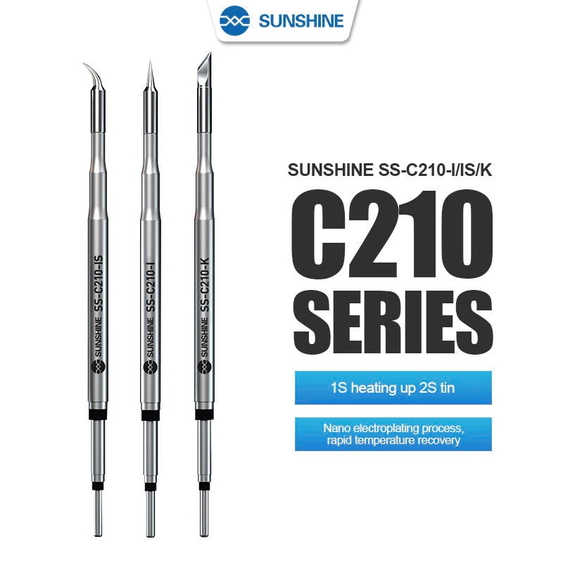 Mũi hàn C210 Sunshine tương thích với tay hàn T210 (4 kiểu đầu)