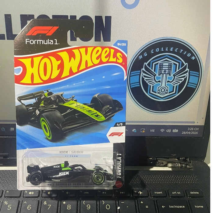 xe đồ chơi mô hình hotwheels basic 2026 case H+J: Kick Sauber F1 Team