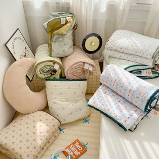 Chăn hè Cotton Icy mát lạnh viền bèo sảng trọng kích thước 2mx2m2 hàng nhập khẩu mới nhất