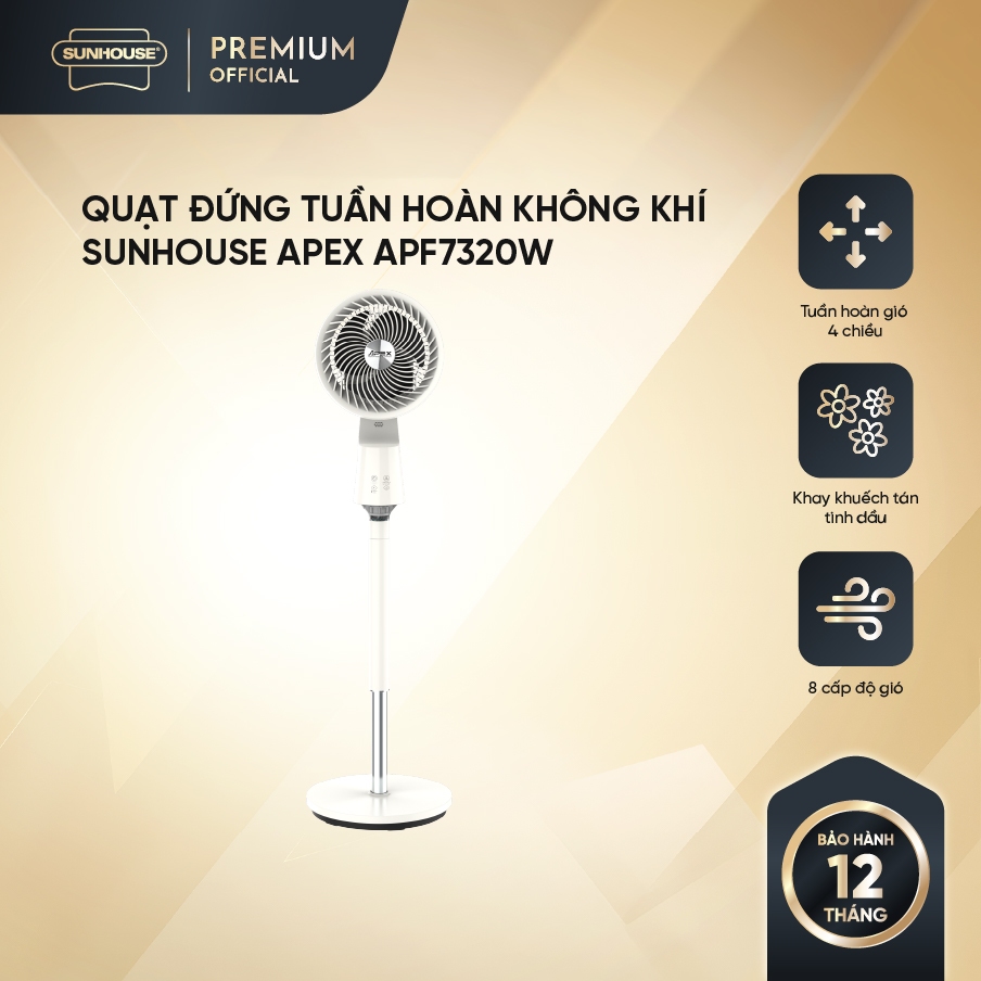 Quạt đứng tuần hoàn không khí Sunhouse Apex APF7320W | BigBuy360 - bigbuy360.vn
