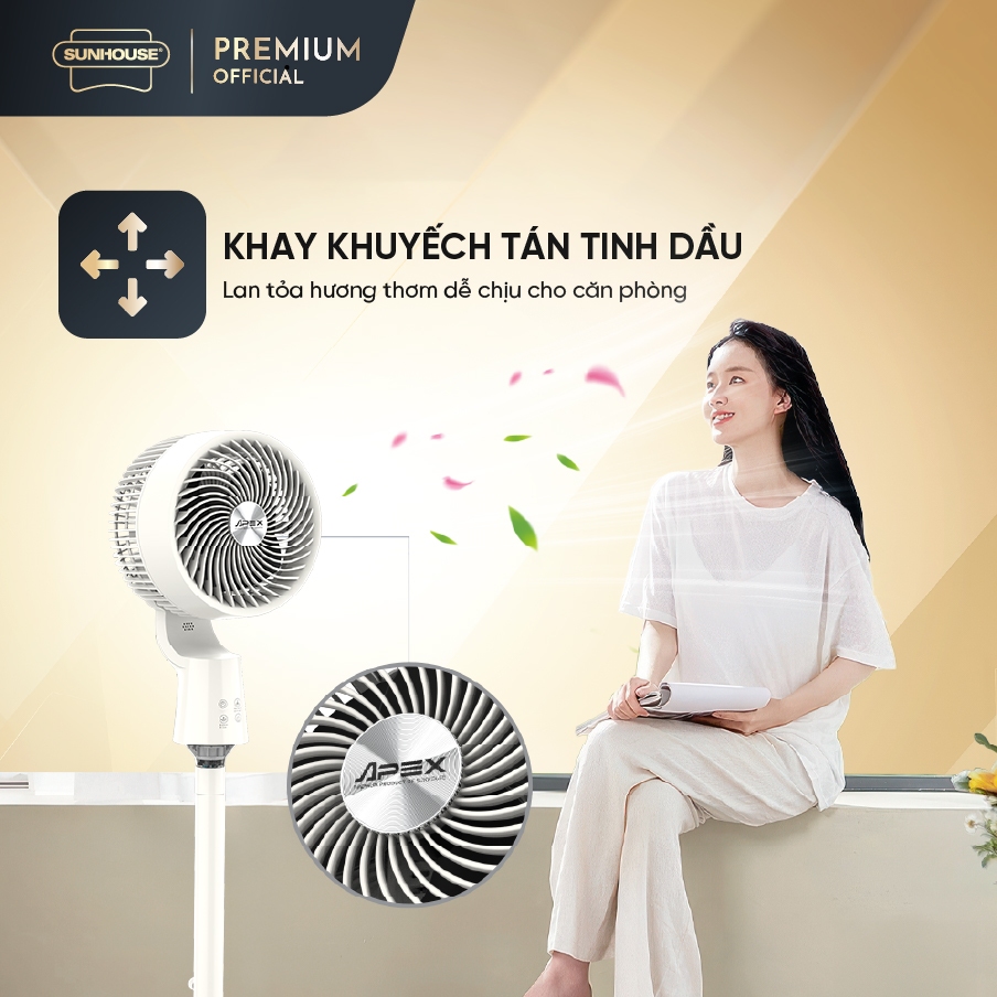 Quạt đứng tuần hoàn không khí Sunhouse Apex APF7320W | BigBuy360 - bigbuy360.vn