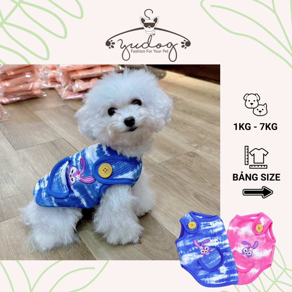Áo thun xinh dễ thương cho chó mèo thú cưng yudog