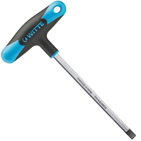 Lục giác WITTE 81610 chữ T, size 10 mm, tay cầm đúc nhựa