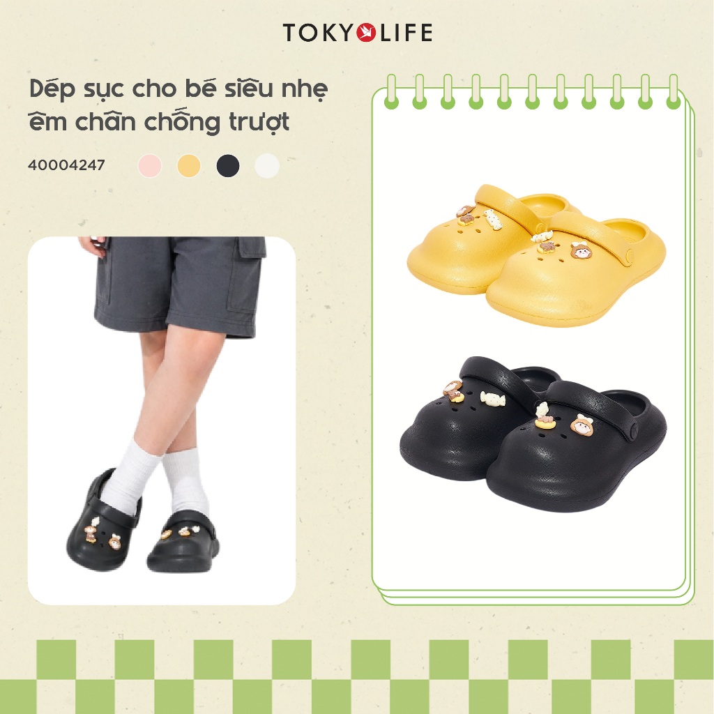 Dép sục cho bé TOKYOLIFE siêu nhẹ êm chân chống trượt dép cross trẻ em 40004247