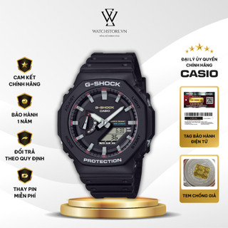 Đồng Hồ G-Shock Nam GA-2100RL-1ADR Màu Đen Mặt Kính Khoáng 45.4mm Chống Nước Dây Nhựa Đen Chính Hãng