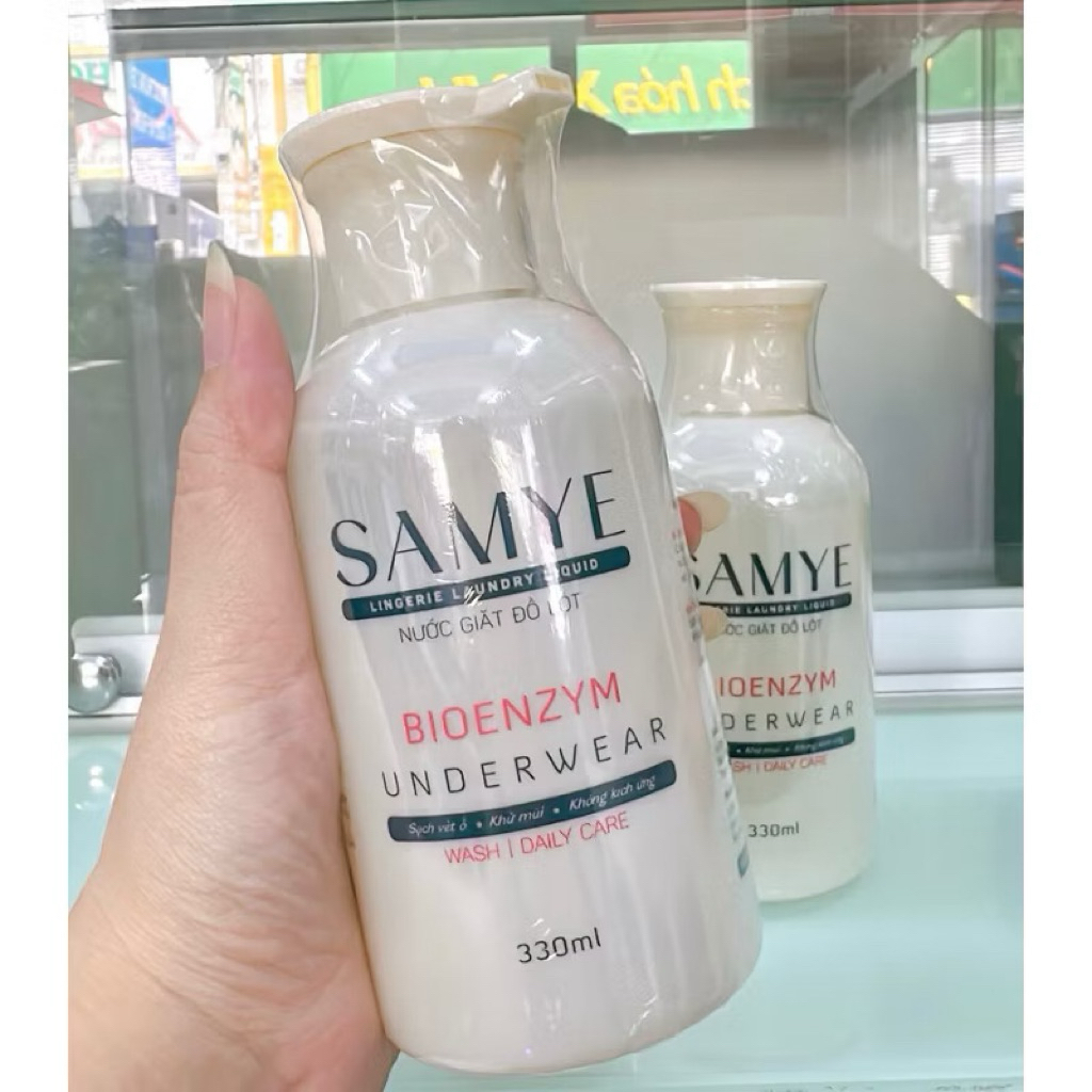 NƯỚC GIẶT ĐỒ LÓT SAMYE BIOENZYM (Chai 330ml)  chai 330ml  Nước giặt đồ lót SAMYE (330ml)