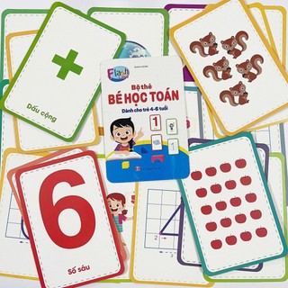 Bộ 42 Thẻ Bé Học Toán Cho bé từ 4-6 tuổi