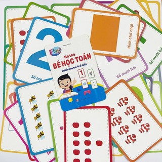 Bộ 42 Thẻ Bé Học Toán Cho bé từ 4-6 tuổi
