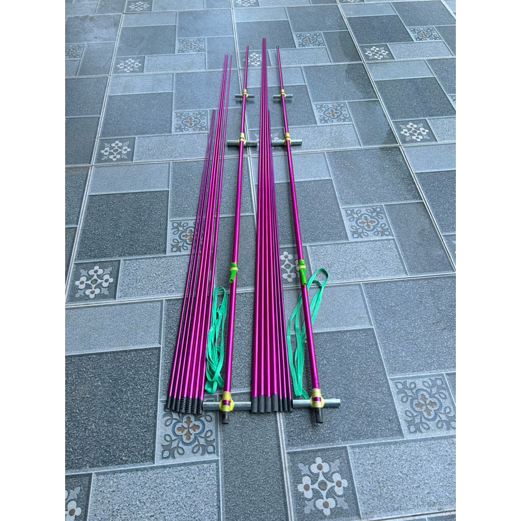 Bộ khung Diều 2m8 -3m Full tím víp đã buộc sẵn khung cái