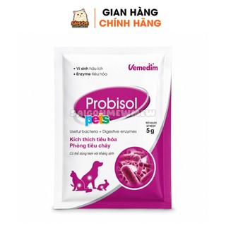 [Combo 5 Gói] Men Tiêu Hóa PROBISOL 5g Cho Chó Mèo – Hỗ Trợ Tiêu Hóa, Giảm Tiêu Chảy, Ăn Ngon