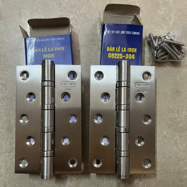 BẢN LỀ LÁ VIỆT TIỆP 08225 VÀ 08225 SUS 304