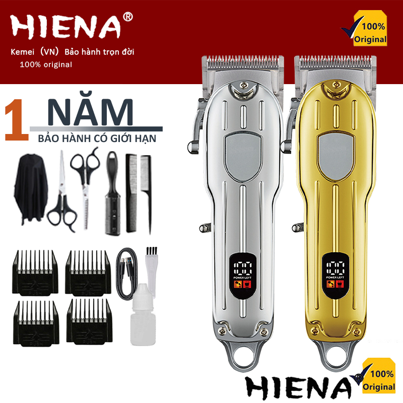 Kemei Máy Cạo Râu Cắt Tóc Sạc Tóc Không Dây Màn Hình LCD Cắt Tóc KM-802