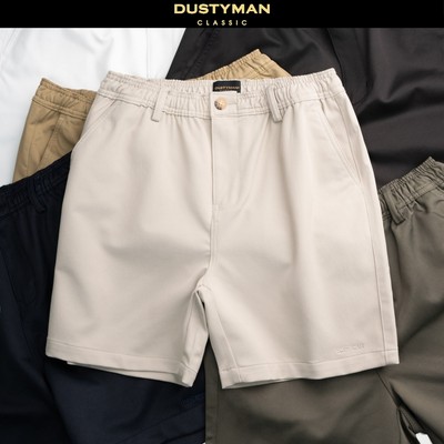Quần Short Kaki Nam Gwen Dustyman, Chất Kaki Mềm Mịn, Chống Nhăn, Bền Màu, Co Dãn Tốt