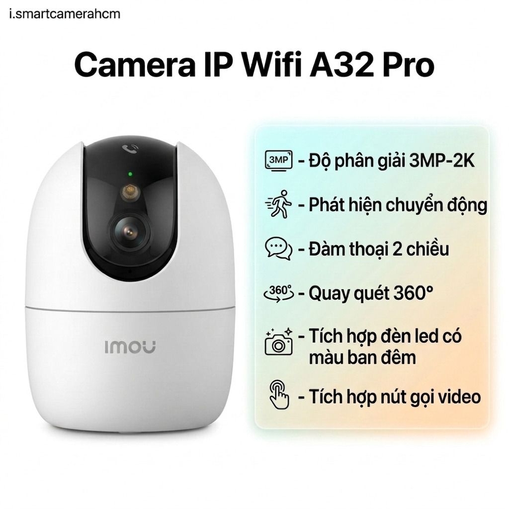 Camera IP Wifi Imou Ranger 2 A32 & A32-Pro 3MP 2K - Imou Ranger 2 A52 & A52-Pro