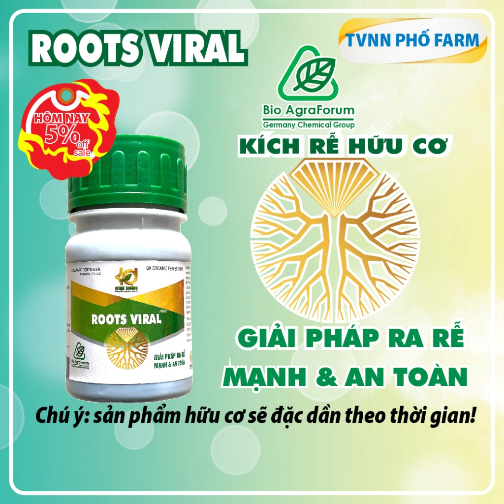 Dung dịch Kích Rễ Hữu Cơ ROOTS VIRAL |Phân bón ĐK ORGANIC PERFECT ONE- 100ml