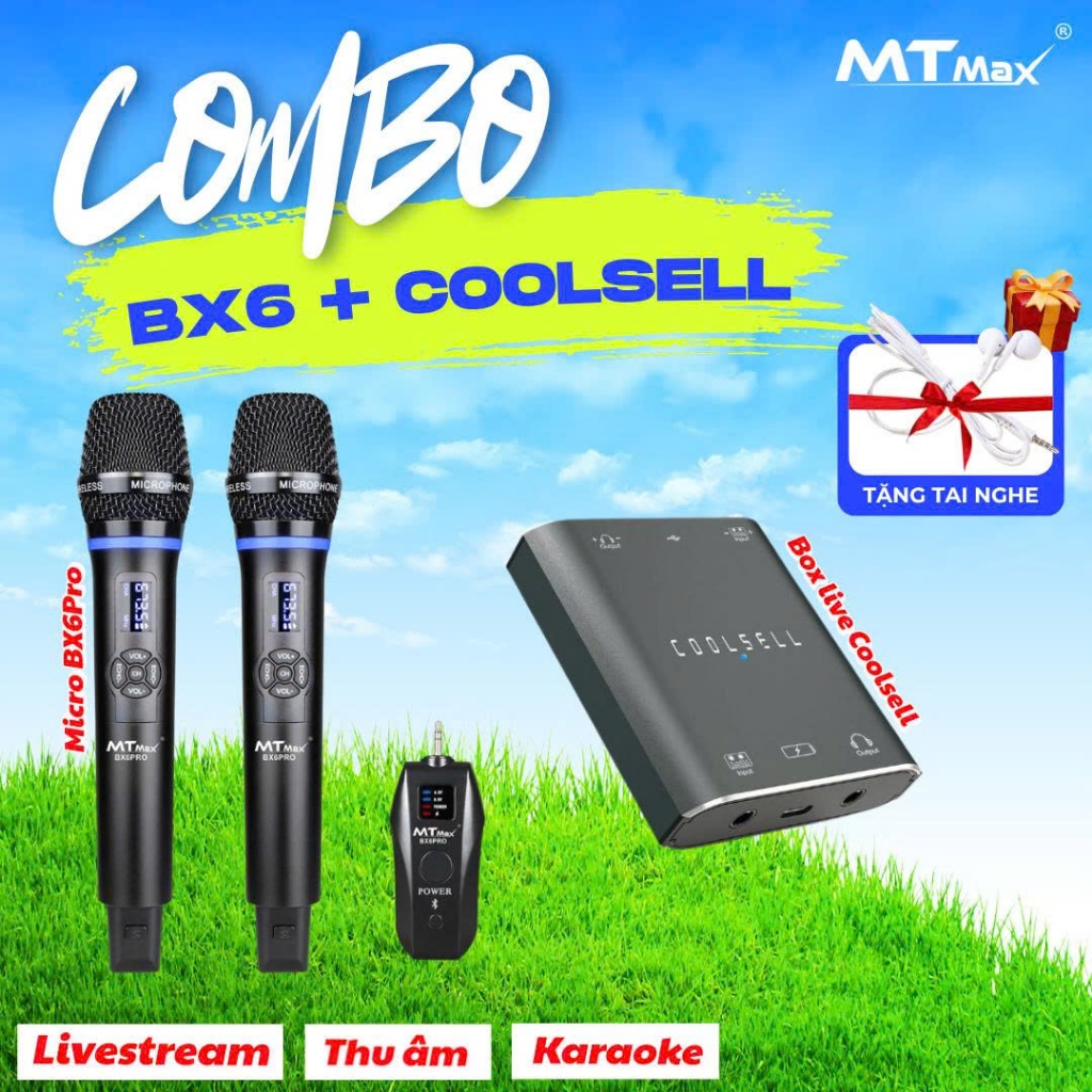 Combo micro livestream BX6Pro + Box Live G42 – Livestream Hát Hay Chuẩn Studio, Giá Cực Mềm