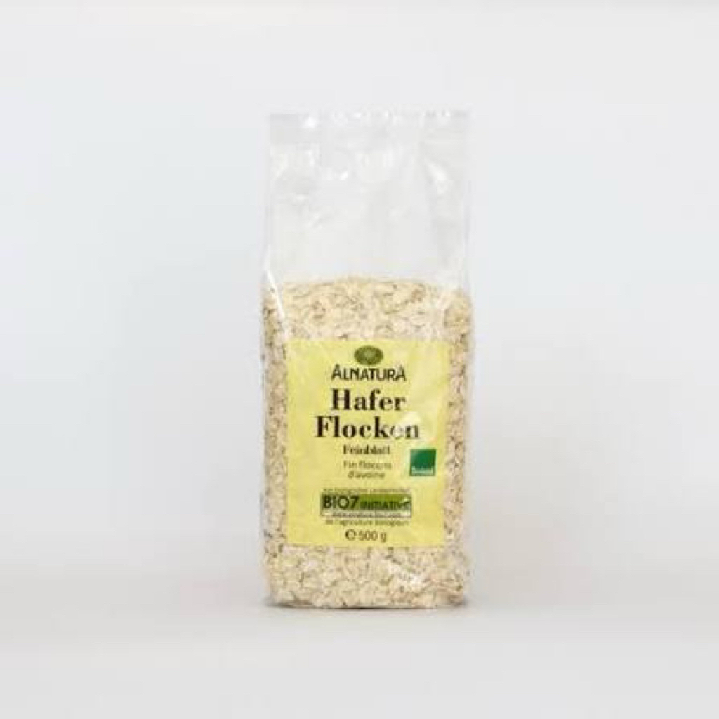 Yến mạch cán dẹt Đức Alnatura Hafer Flocken túi 500g