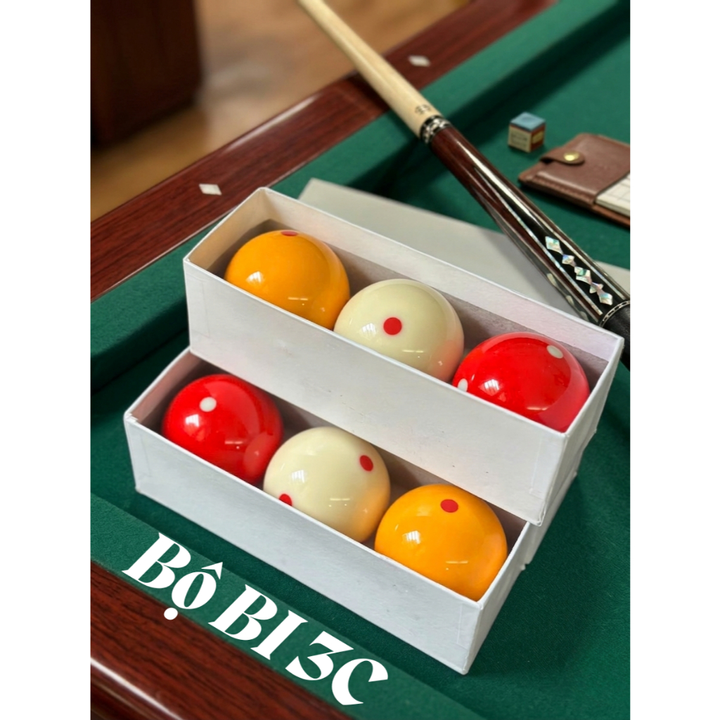 Bộ Bi Bida 3c - Bộ Bi Bida Phăng 3C - Bóng Bida 3 Băng [ GIÁ RẺ ]